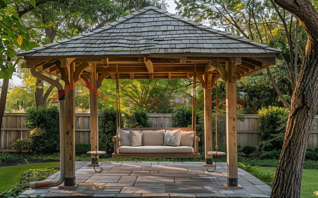 Garden Gazebo - Accentuate your Garden with a Swing in Lawn