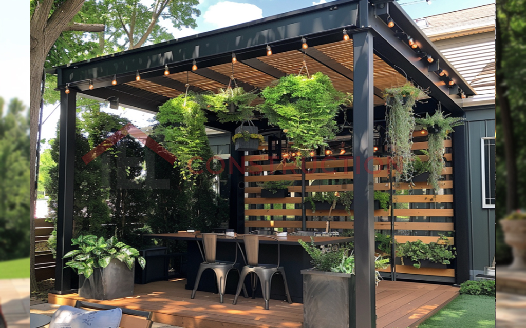 Advance Pergola Canopy with Hanging Planters