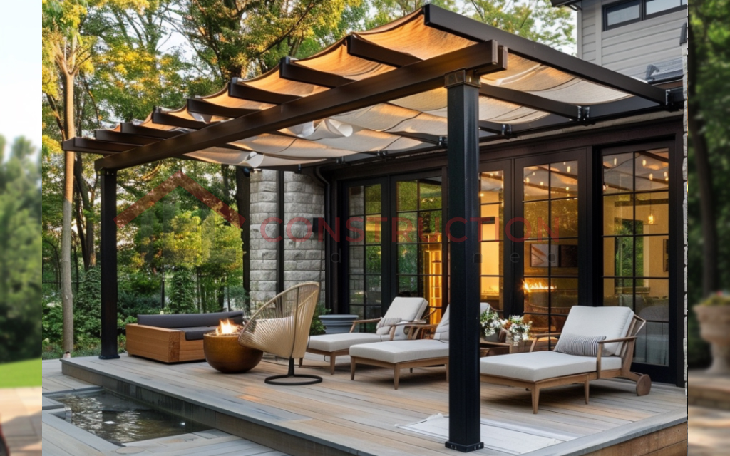 Affluent theme for Pergola with Canopy Roof