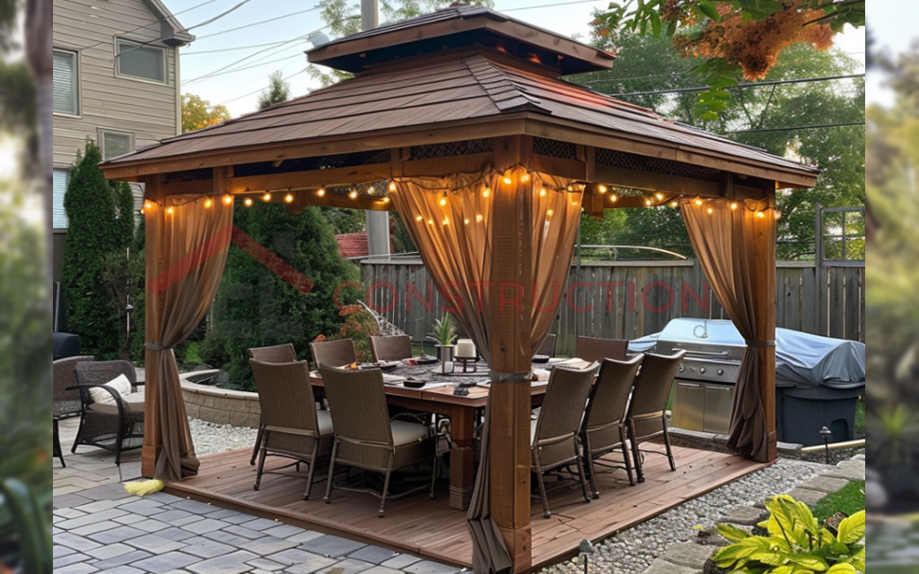 Attractive Gazebo with Sides Space