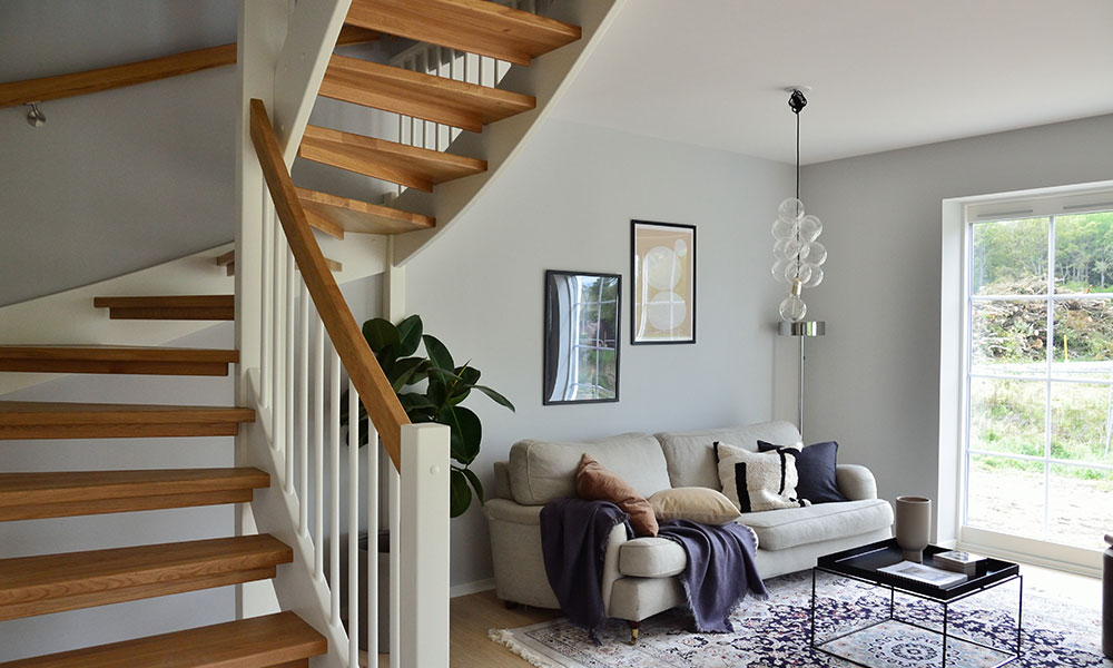 Curved staircase loft conversion