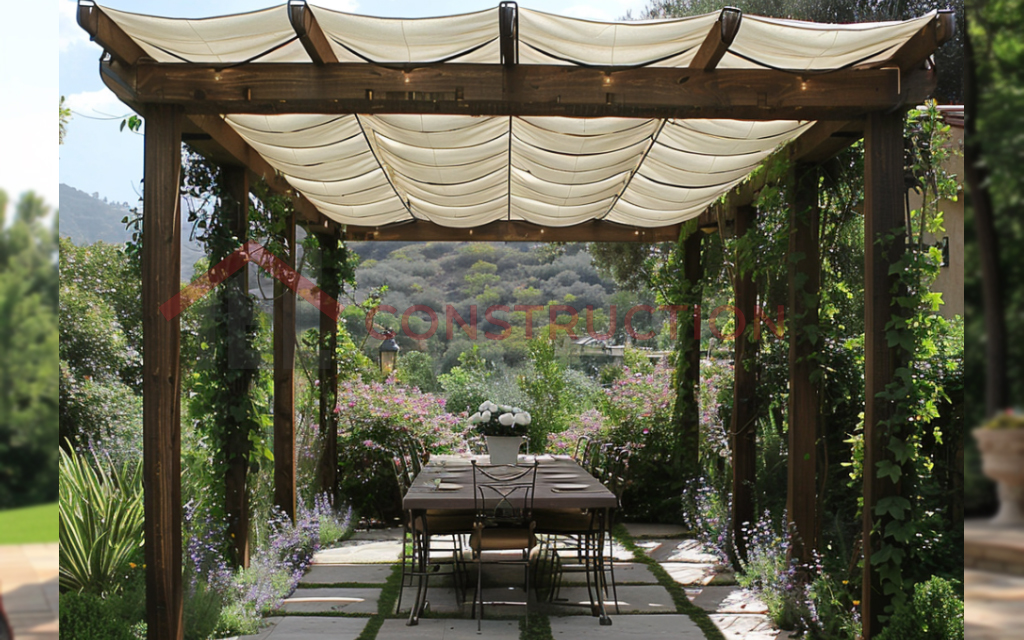 Dream Like Dining Setting Pergola Canopy