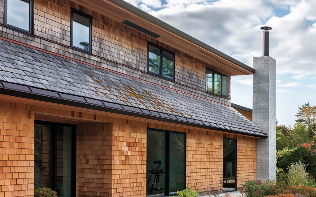 Velux Loft Outlook with Cedar Shingles