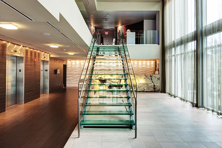 GLASS STAIRCASES