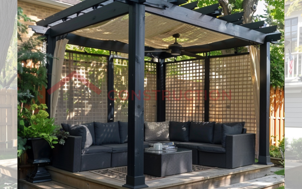 Greek Inspired Privacy Pergola in Trend