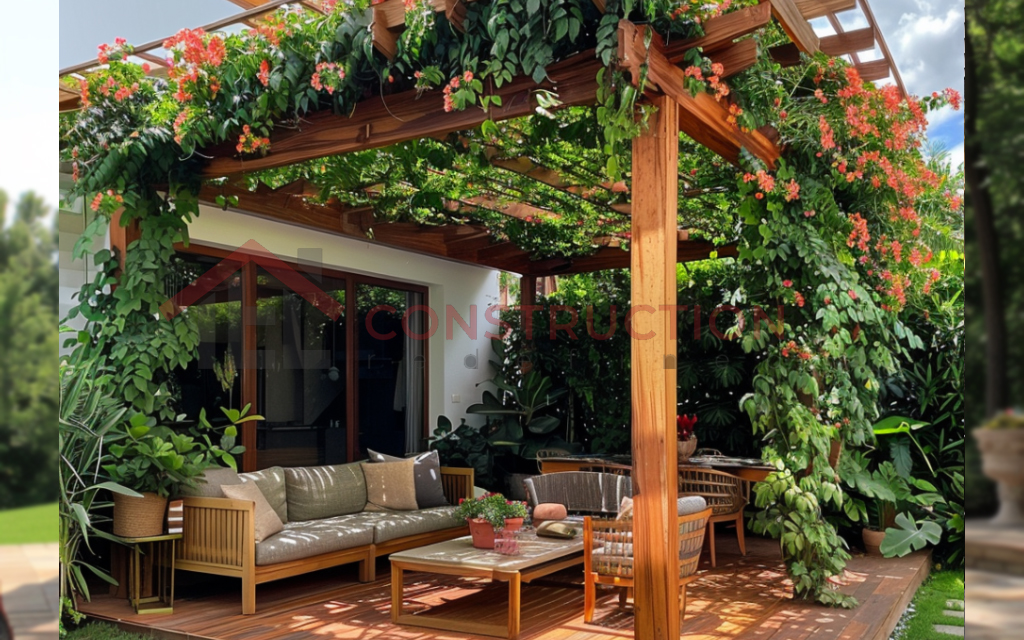 Greenery Inspired Pergola Canopy Pic