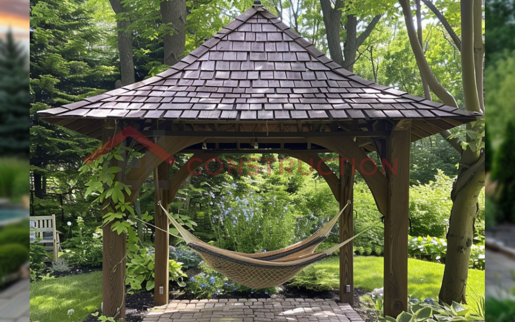 Hangout with Hammock Garden Gazebo Idea