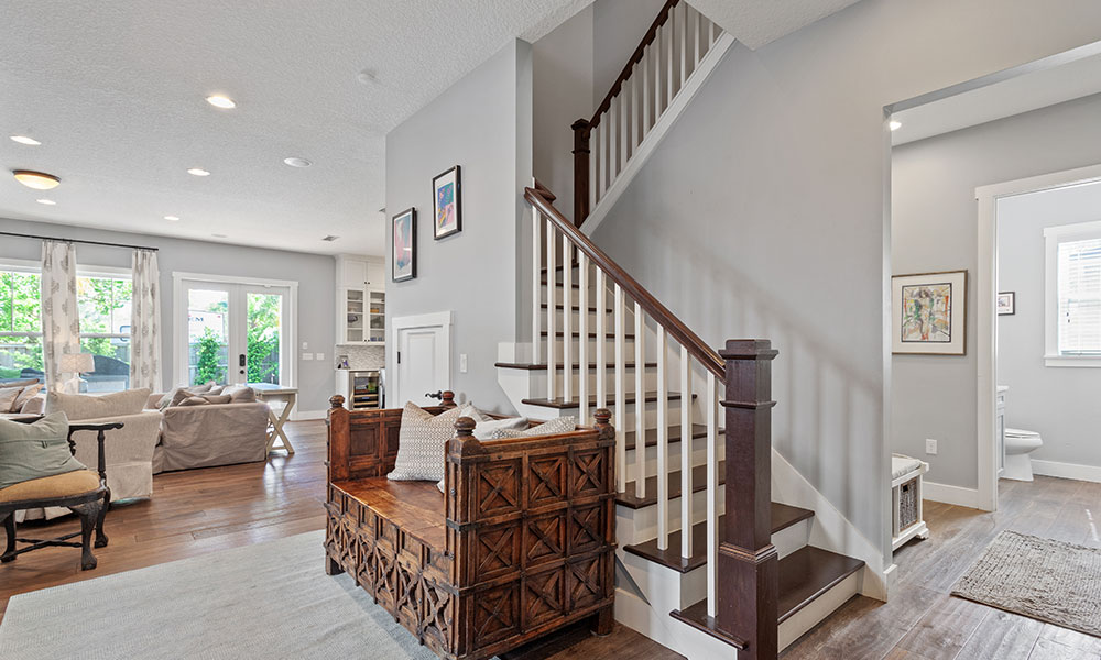 Luxurious looking loft conversion staircase