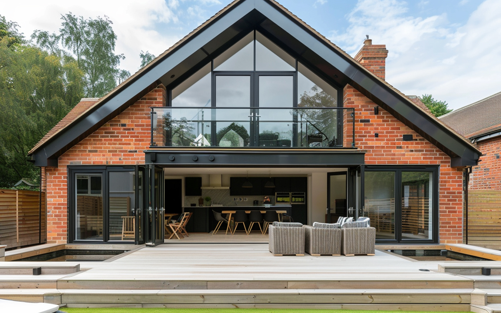 Outdoor Balcony with Velux Loft Conversion Idea