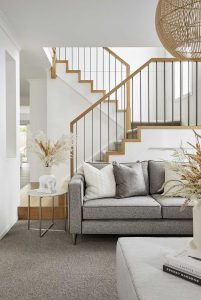 Steel and timber contemporary staircase 