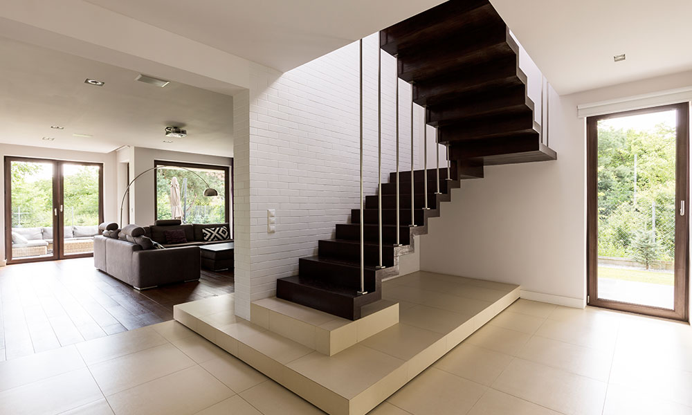 Staircase in the living room