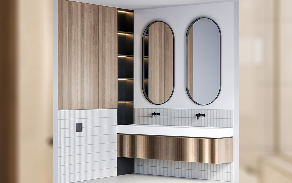 Two-Tone Elegance For Your Bathroom Furniture